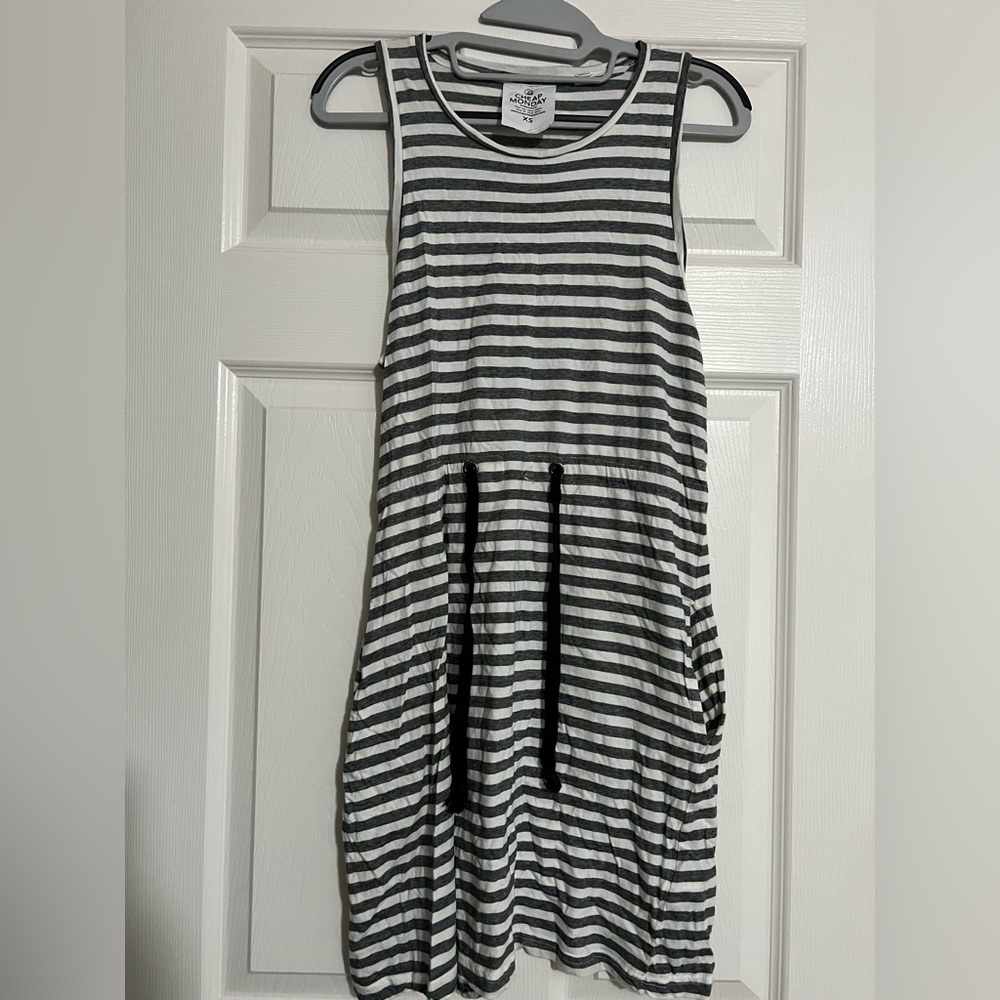 Cheap Monday Black and White Striped Dress